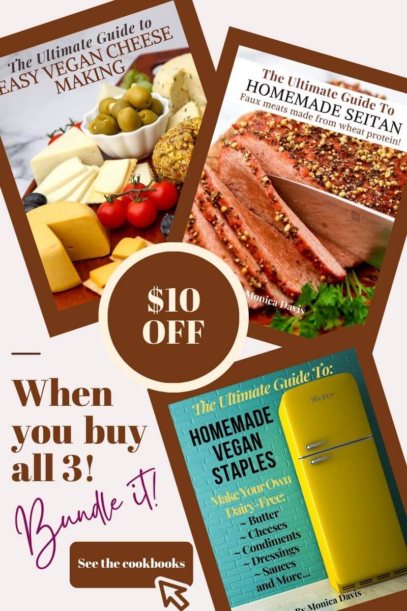 Image of 3 vegan ebooks on sale with bought together.
